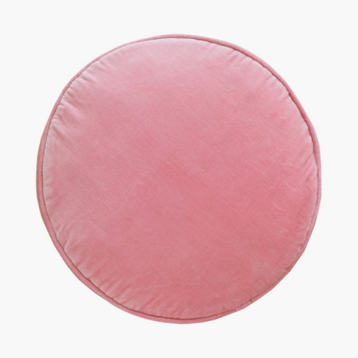 Castle Velvet Pink Round Cushion