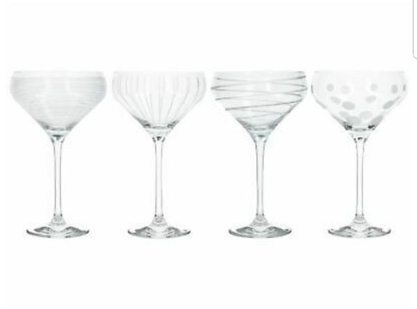 Creative tops Mikasa Sets Of 4 Champagne Saucers