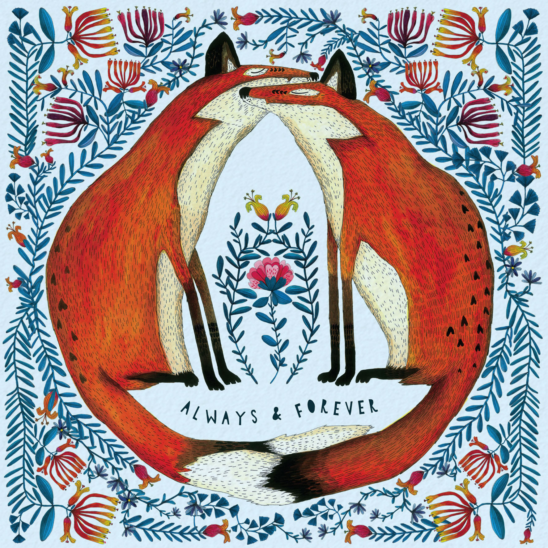 Charley Rabbit Publishing Always and Forever Fox Print