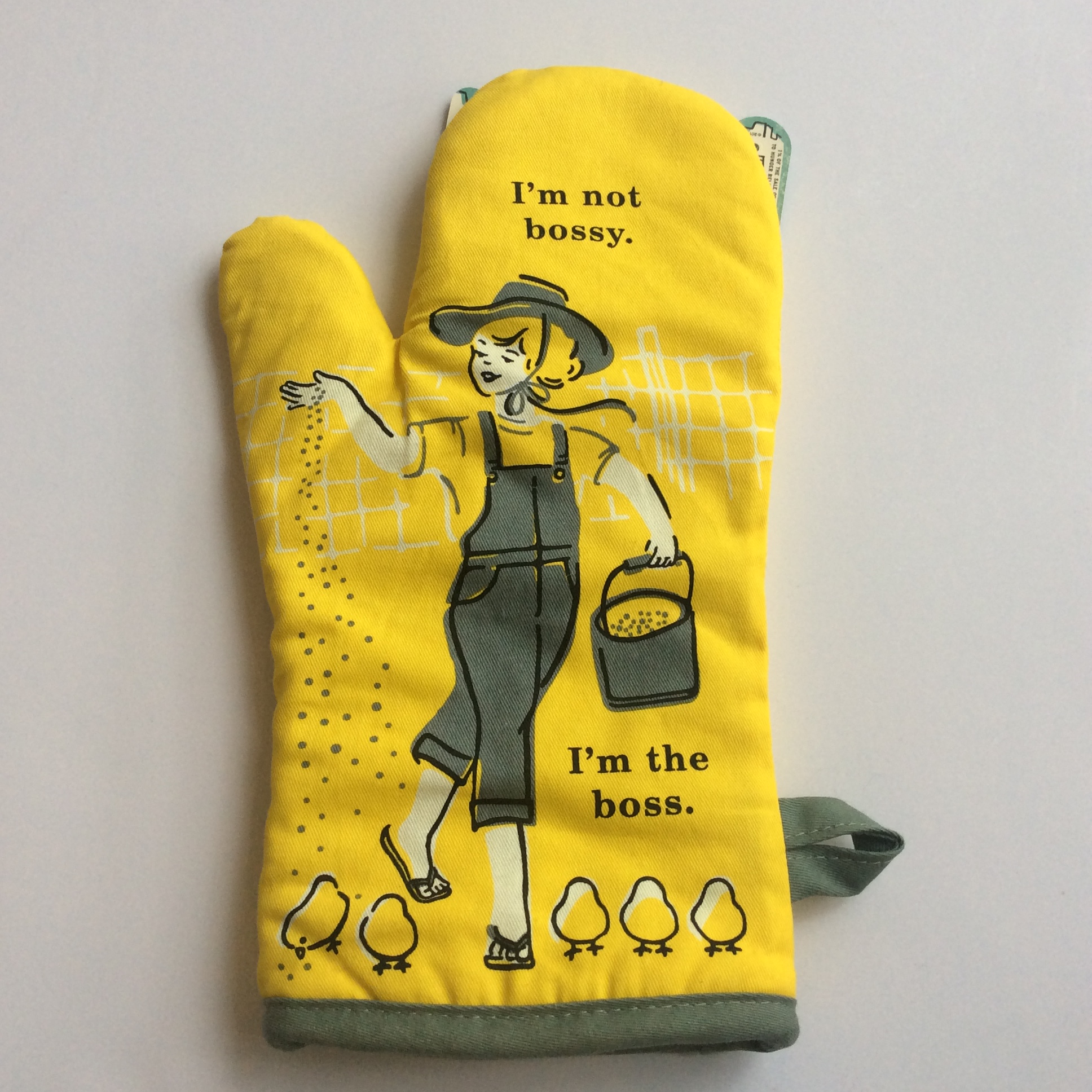 Blue Q Not Bossy Cotton Oven Mitt 