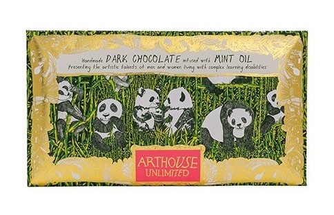 ARTHOUSE Unlimited Pandas Handmade Mint Dark Chocolate