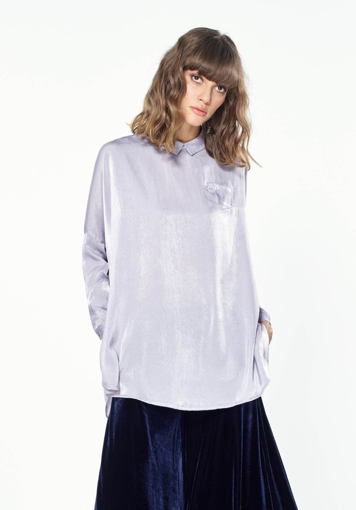 Paisie Lilac Cape Shirt