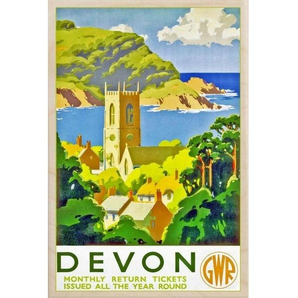 The Wooden Postcard Company Devon GWR Wooden Postcard