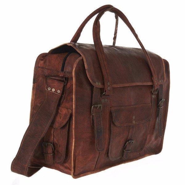 Vida Vida Large Leather Weekend Bag