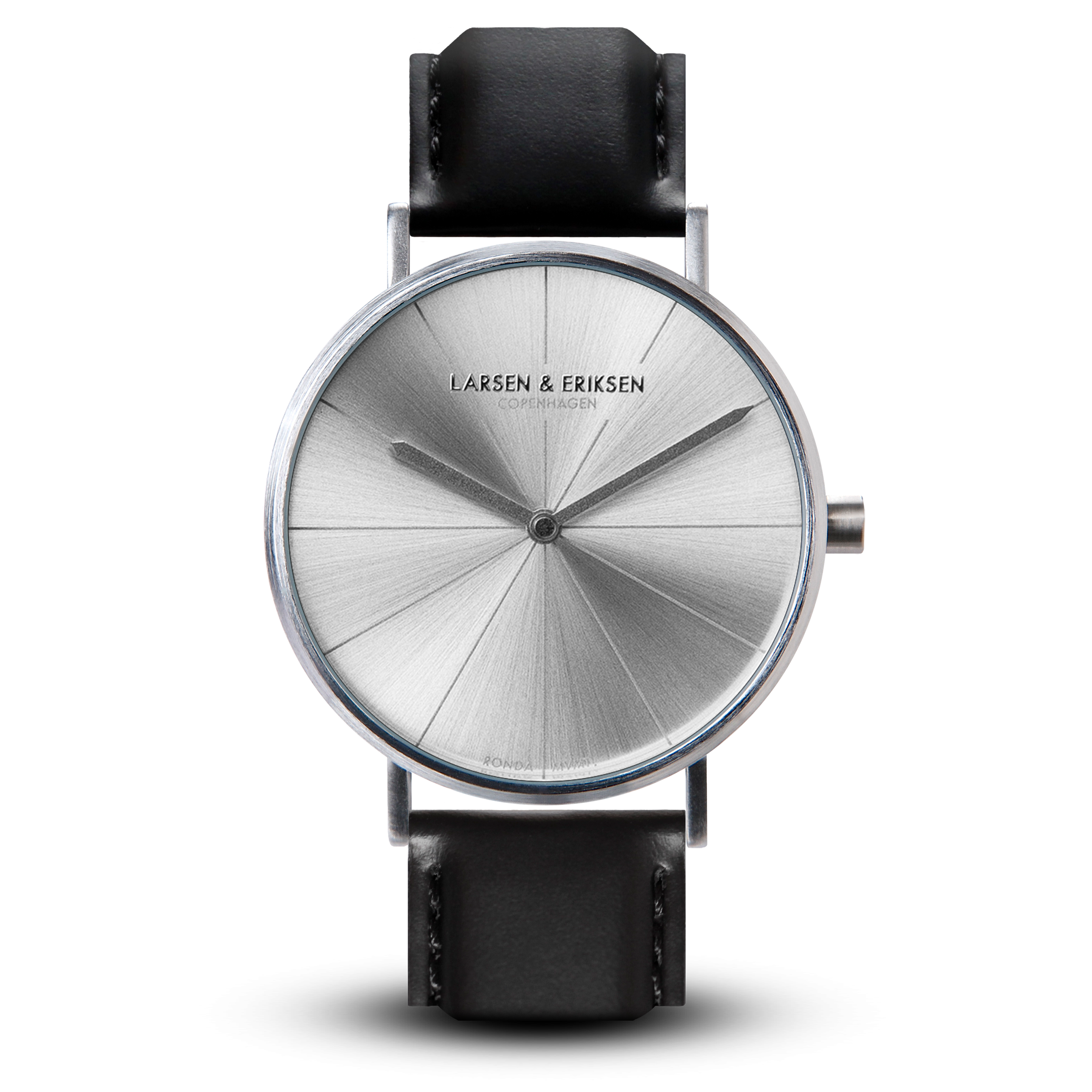 Larsen & Eriksen Silver Black 41mm Absalon Watch