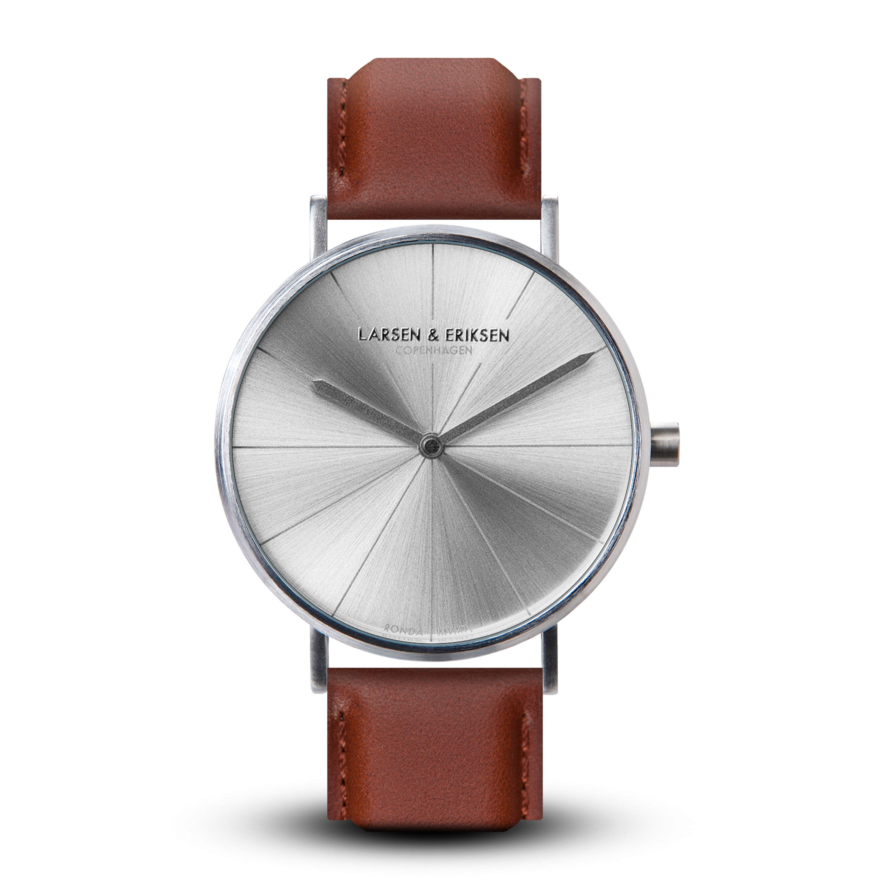 Larsen & Eriksen Silver Brown 37mm Absalon Watch