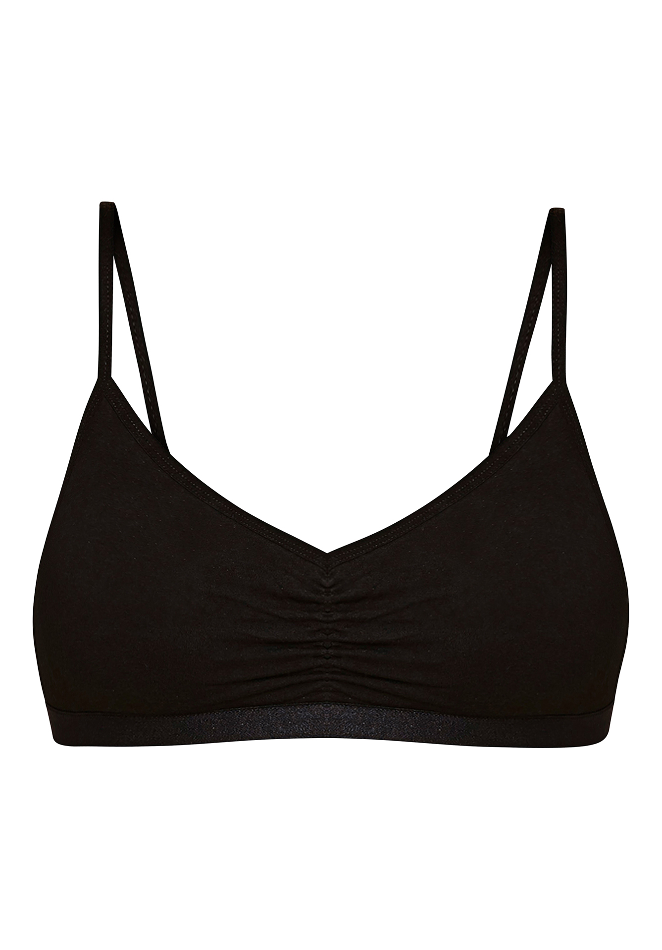 Trouva: 95% Organic Cotton Soft Bra Top in Black