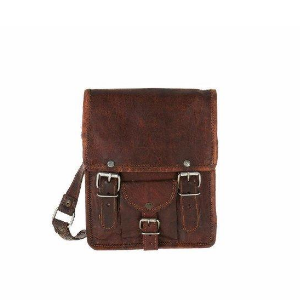 Trouva: Mini Long Leather Satchel with Front Pocket