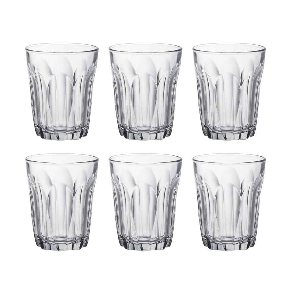 Pale & Interesting Duralex French Provence Bistro Glasses Set of Six- 16 CL