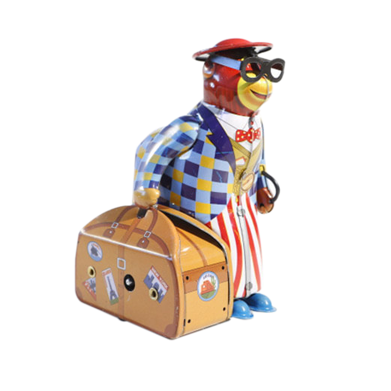 die blechfabrik Monkey With Suitcase Toy