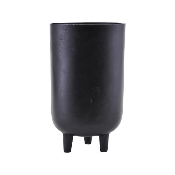 House Doctor  Large Black Oxidized Jang Planter