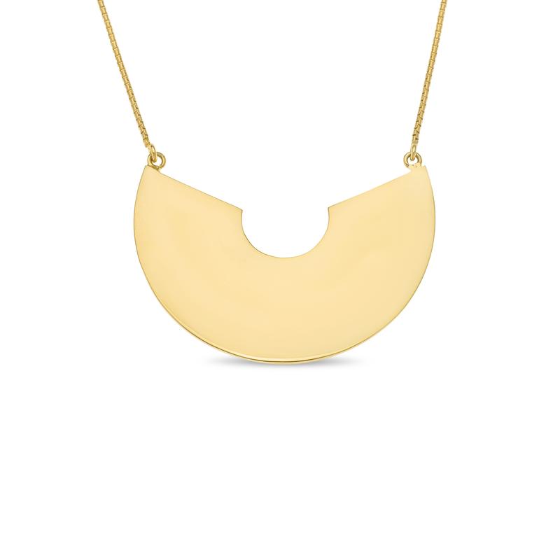 Amai Jewellery 18 Carat Gold Vermeil Disco Necklace 