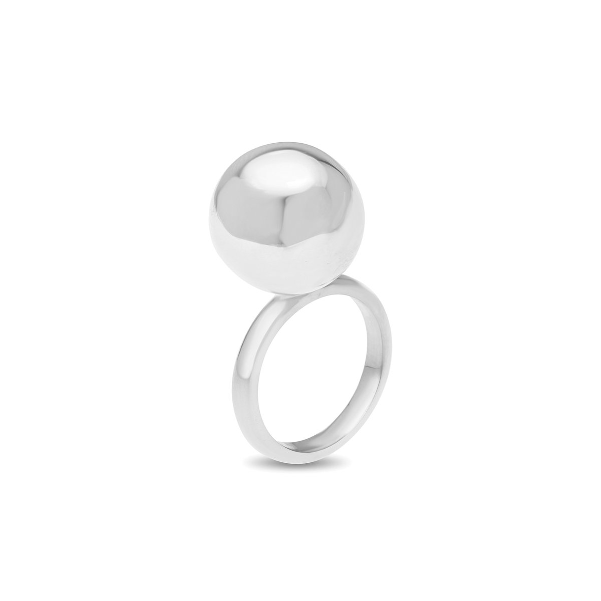 Amai Jewellery 925 Sterling Silver Large Ball Statement Ring