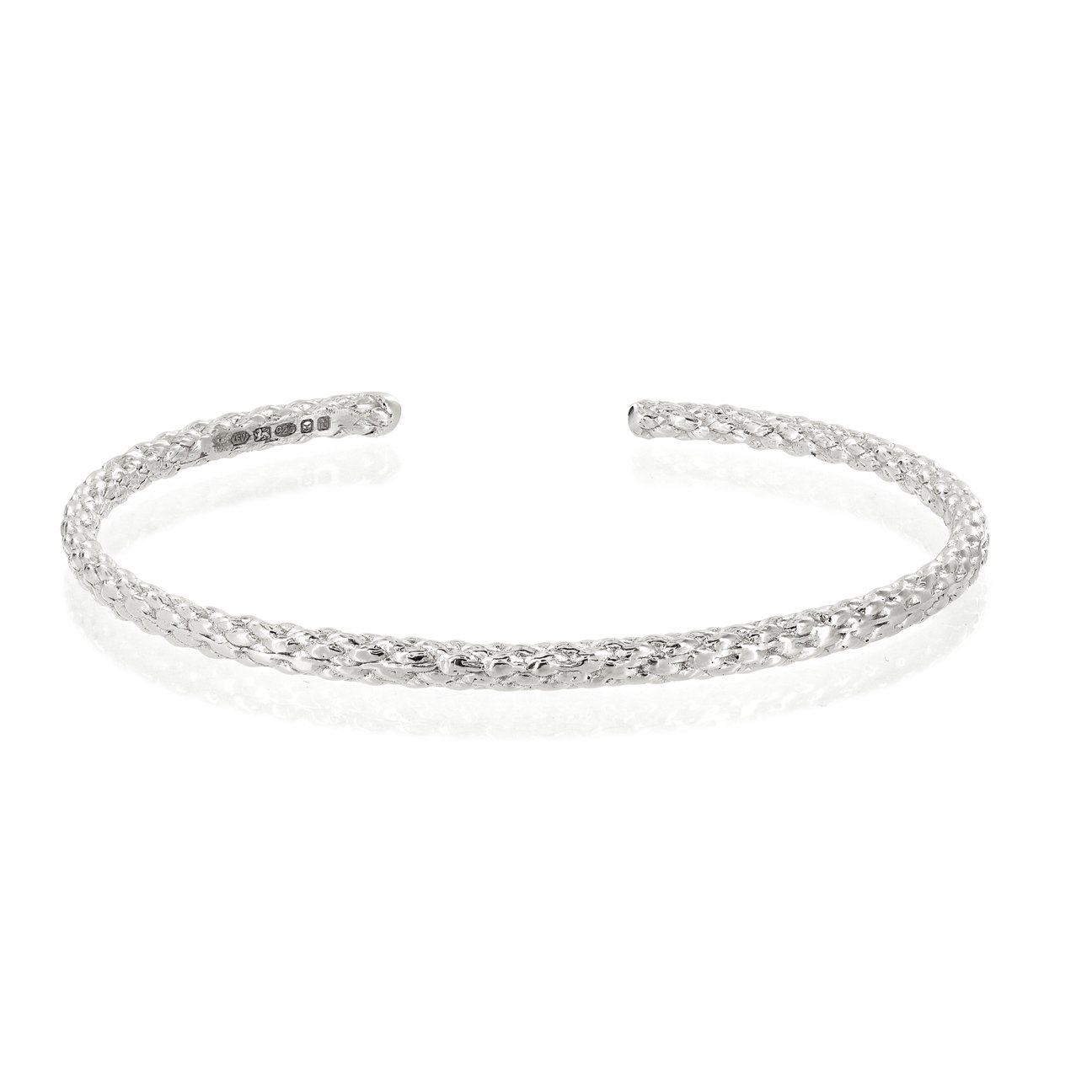 Louise Wade 925 Sterling Silver Rope Bangle