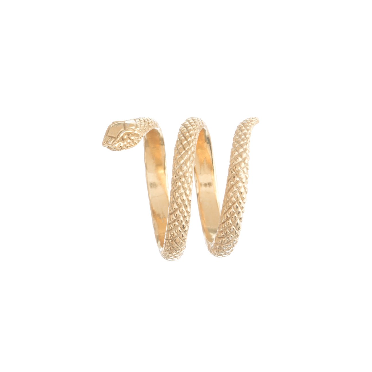 Louise Wade 18ct Gold Vermeil Twice Wrap Around Snake Ring