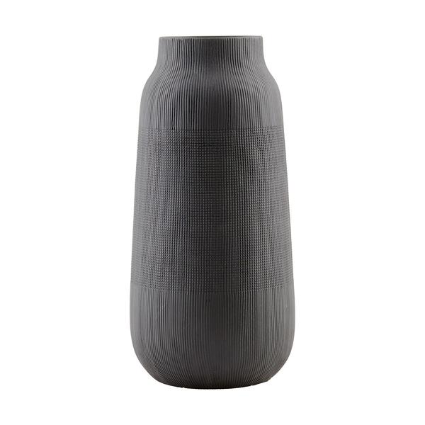 House Doctor Black Large Groove Vase