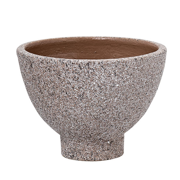 Mink Interiors Speckled Terracotta Plant Pot / Bowl / Deco Object