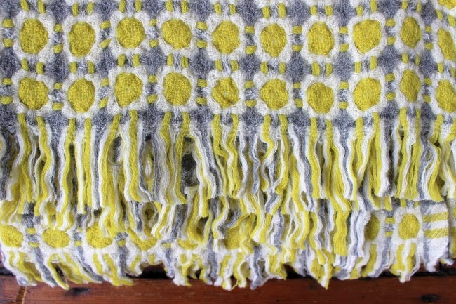 Warings Grey & Acid Lemon Corona Blanket 