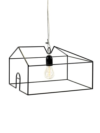 Serax Black City Led Shed Pendant Light