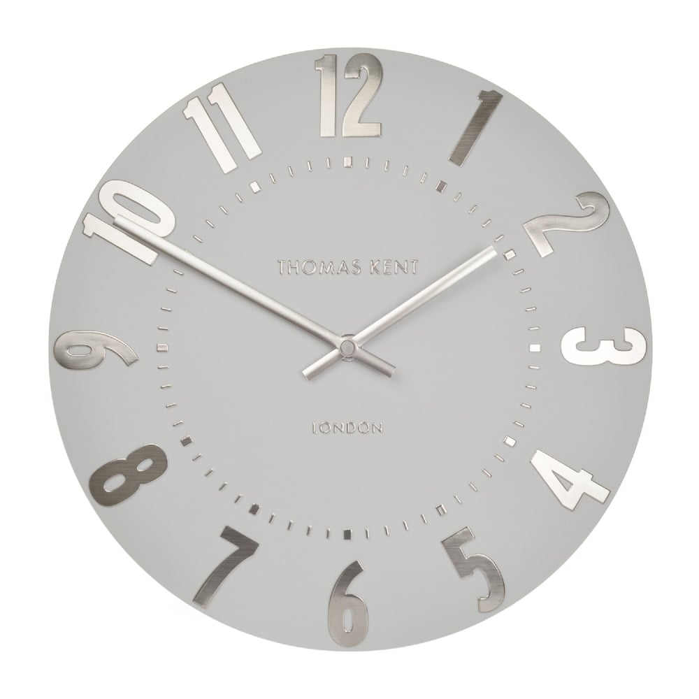 Thomas Kent 30cm Silver Cloud Mulberry Wall Clock