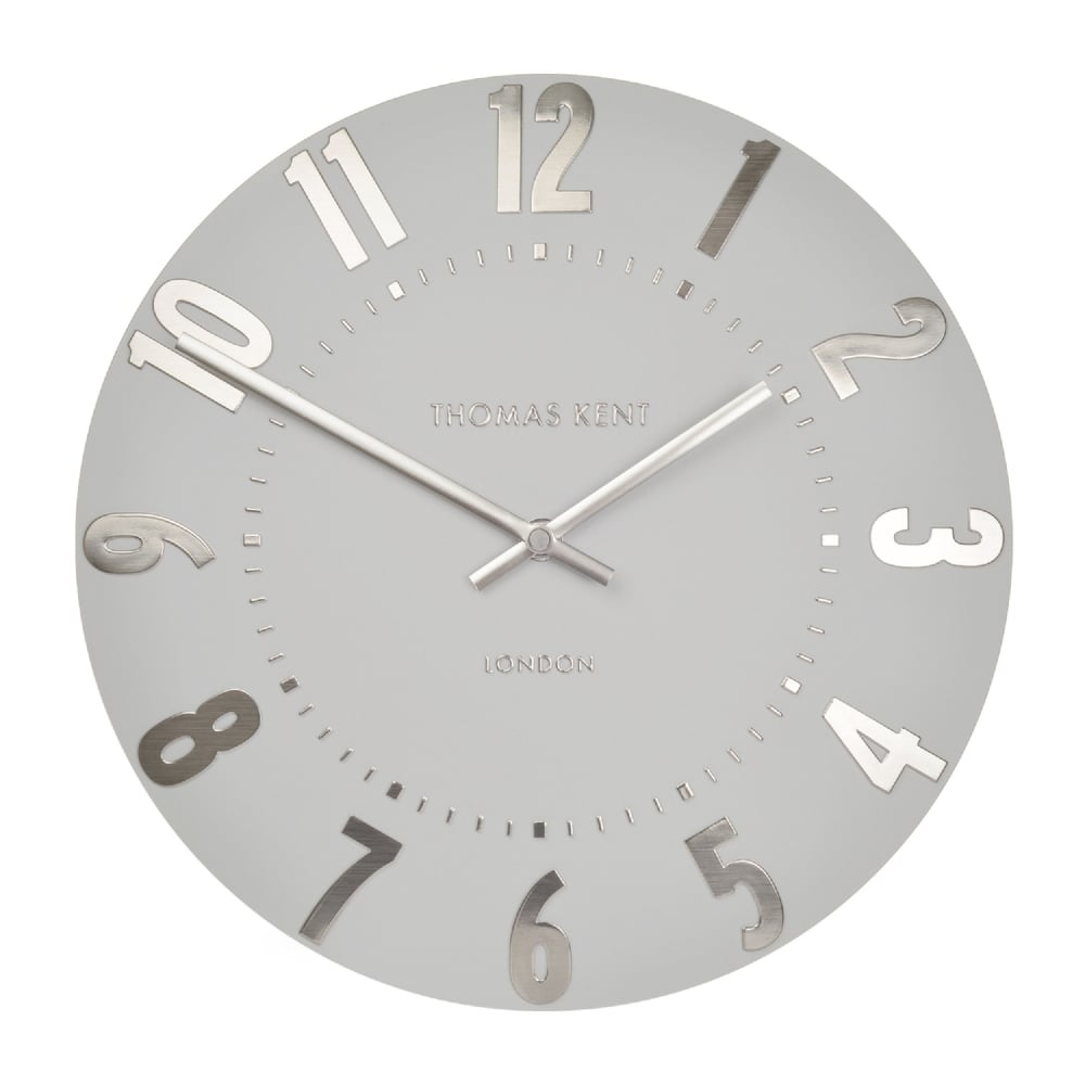 Thomas Kent 50cm Silver Cloud Mulberry Wall Clock