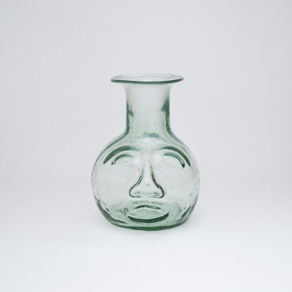 La Soufflerie Double head vase in blown glass