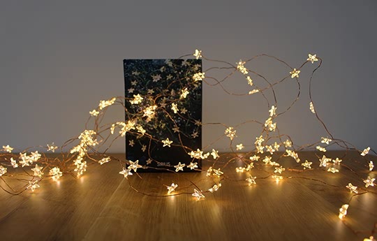 Small Copper Stars Trille Lights