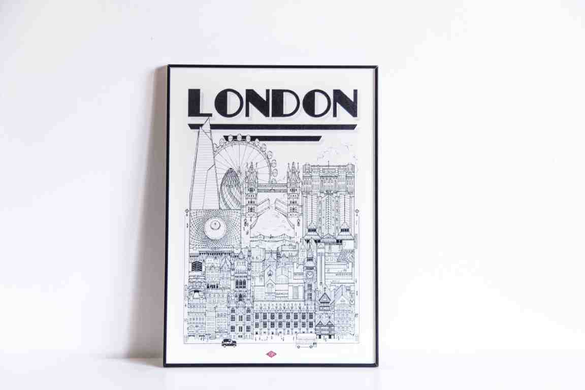 Docteur Paper A 4 Travel With Me Affiche London Print