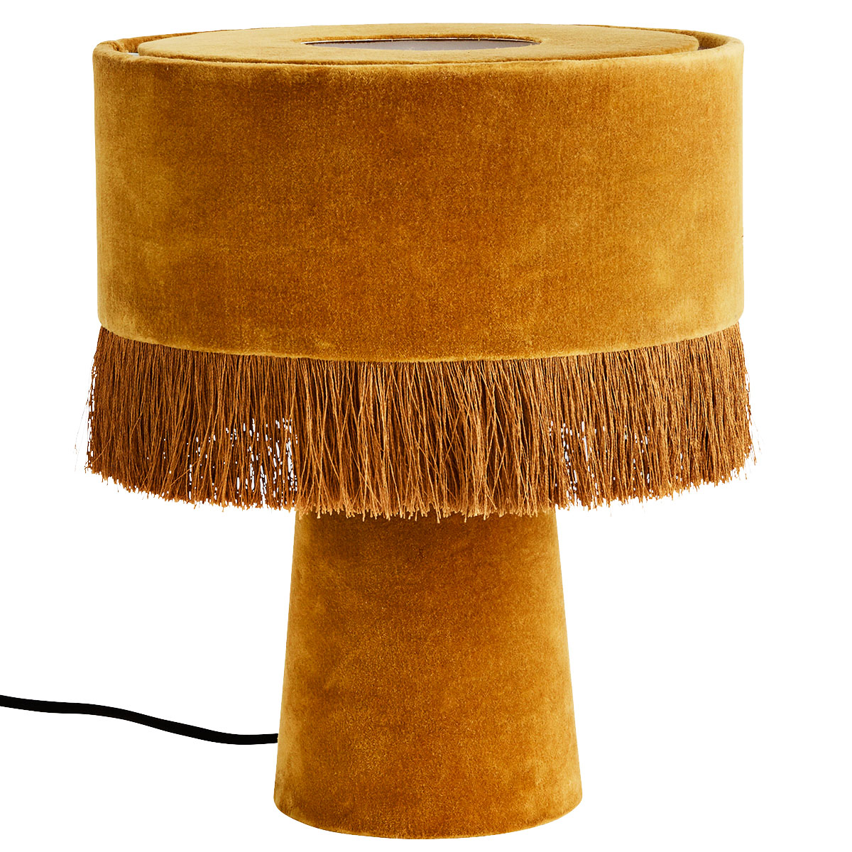 Madam Stoltz Velvet Table Lamp 