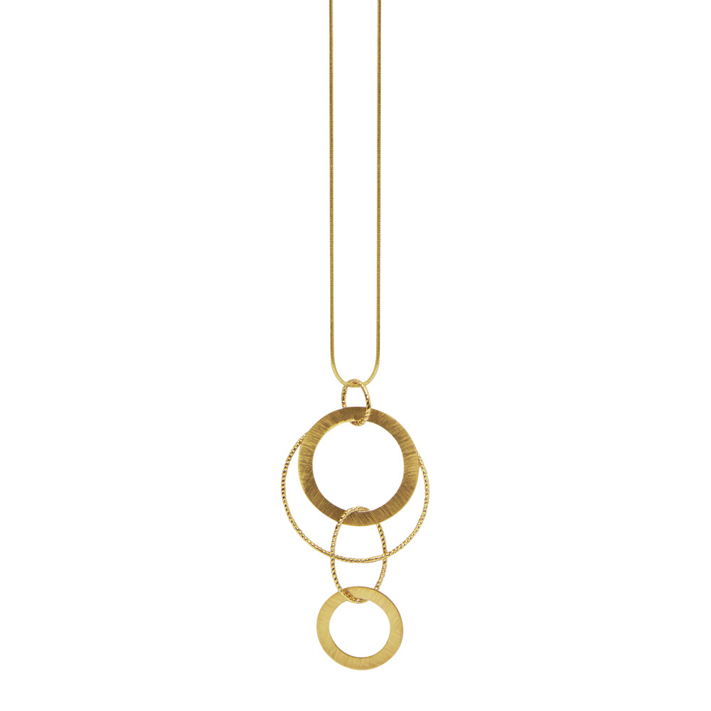 Dansk Smykkekunst Gold Plated Copper Alyssa Singular Necklace