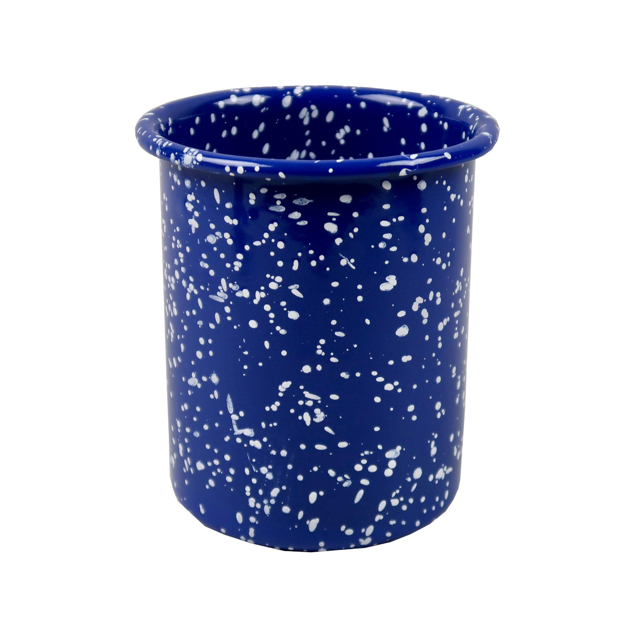 HAY Enamel Utensil Holder - Speckle Blue