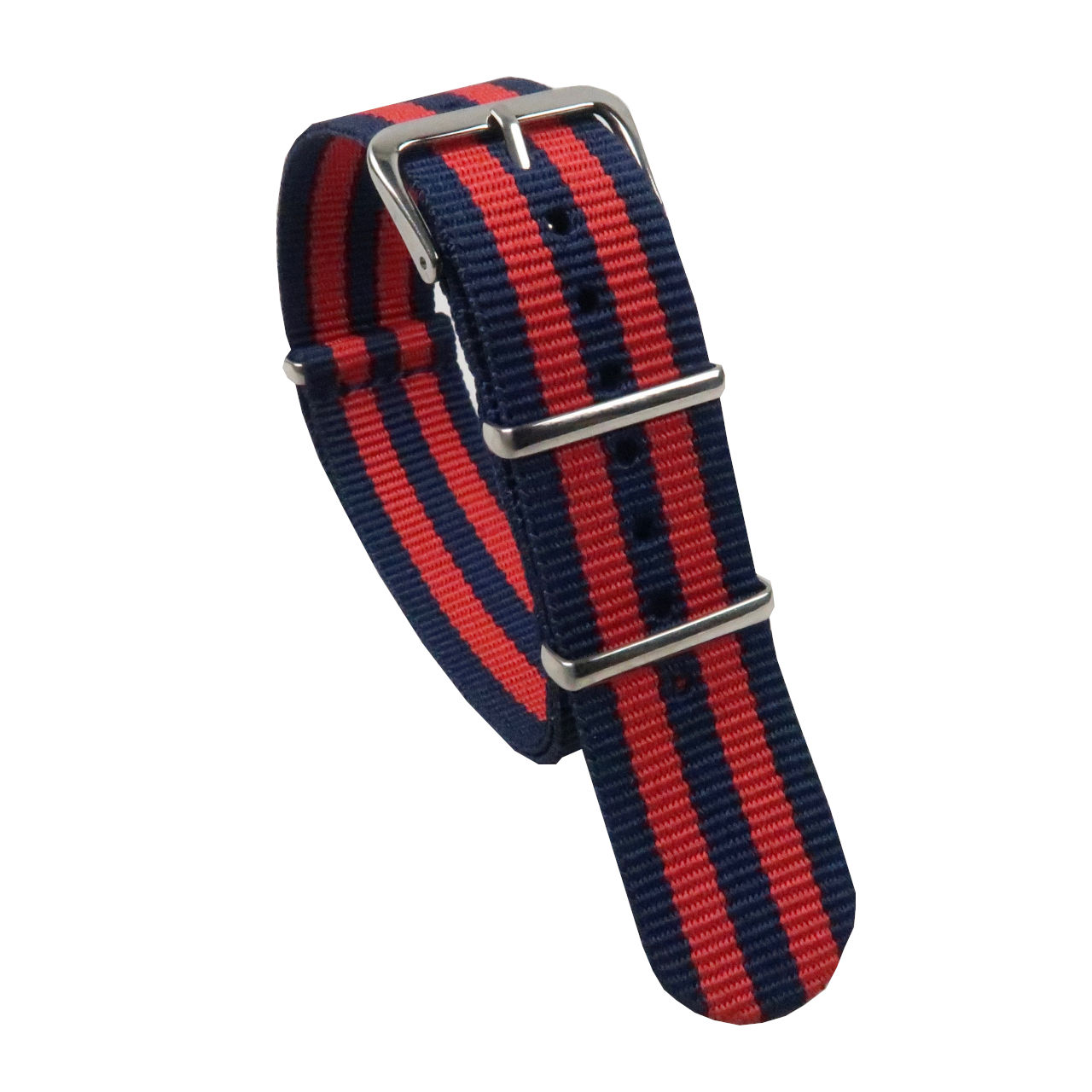 Navy/Red Nato Style Watch Strap    