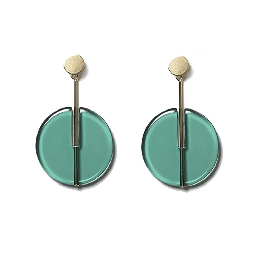 Chic Alors GREEN TWIGGY EARRINGS