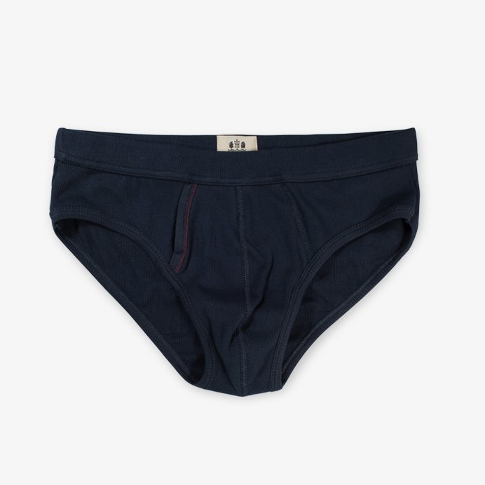 Hemen Biarritz Navy Cotton Etor Slip Briefs