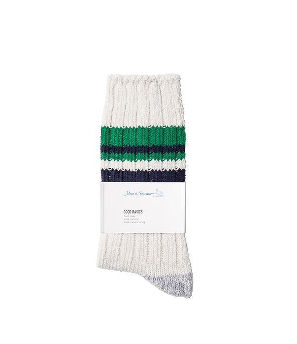 Merz b. Schwanen Merz B Schwanen Nature Grass Cotton Socks