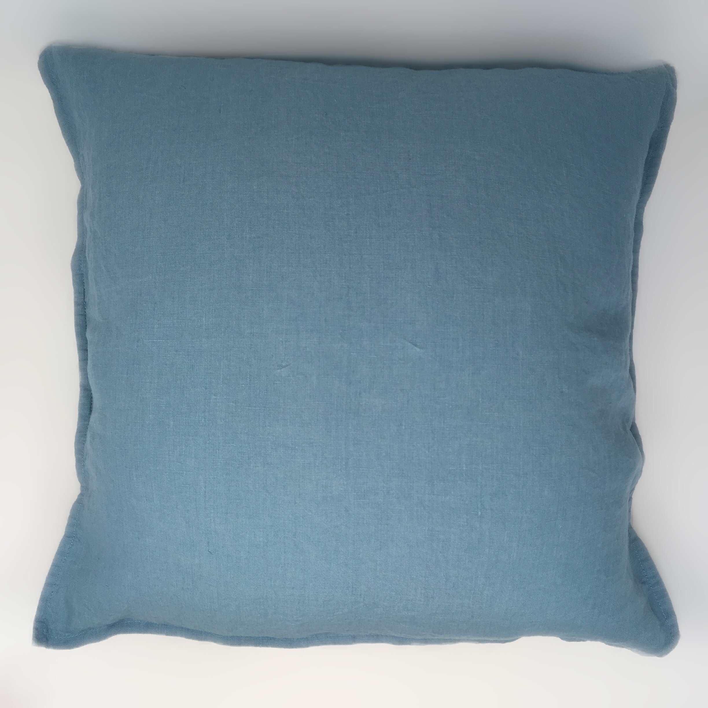 LinenMe Stone Blue Linen Cushion Cover Stone Washed