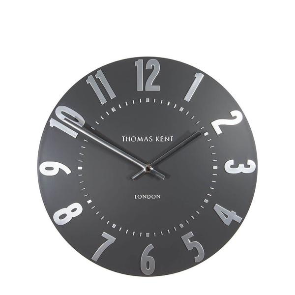 Art Marketing Thomas Kent 12 Mulberry Graphite Silver Wall Clock