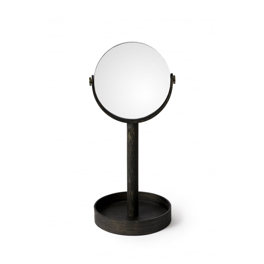 Wireworks Dark Oak Close-up Magnify Mirror