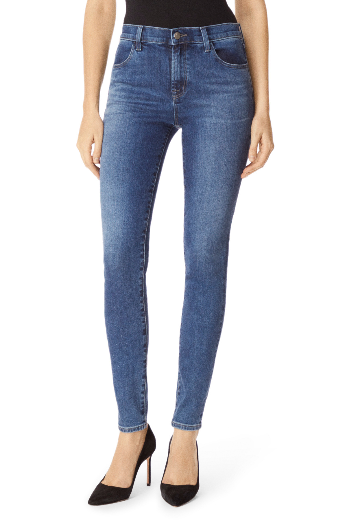 J Brand Maria High Rise Skinny in Polaris