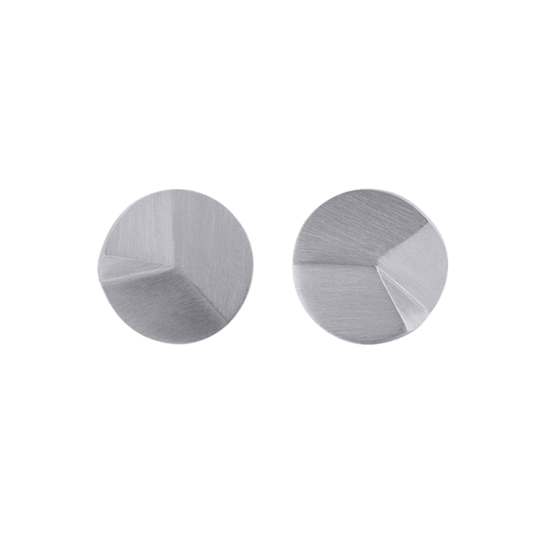 Sofie Lunøe Flake Silver Small Round Ear Studs