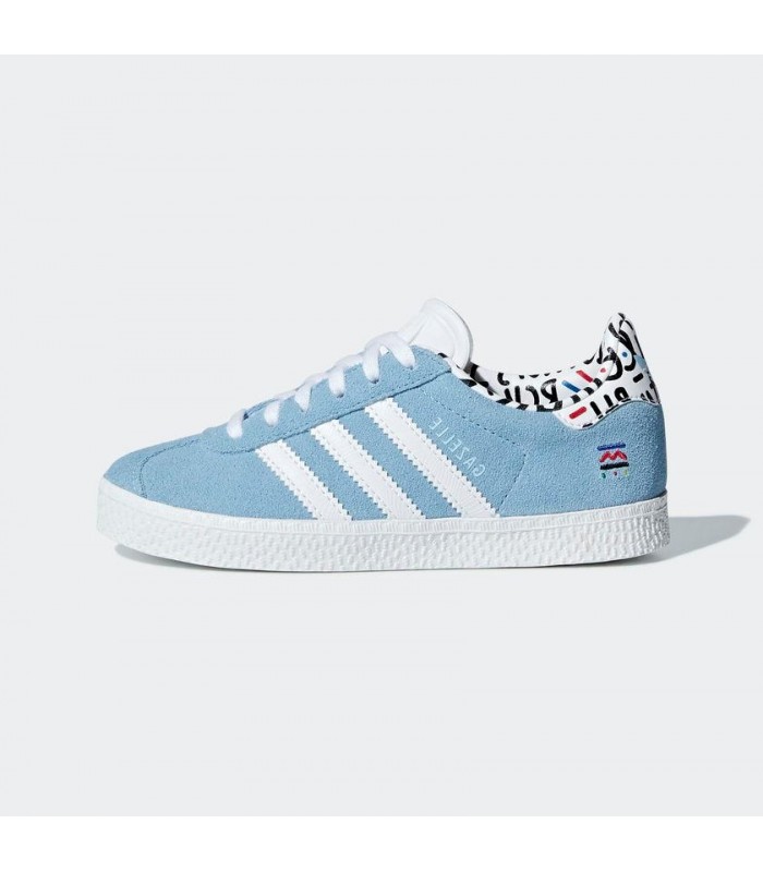 adidas gazelle blue kids