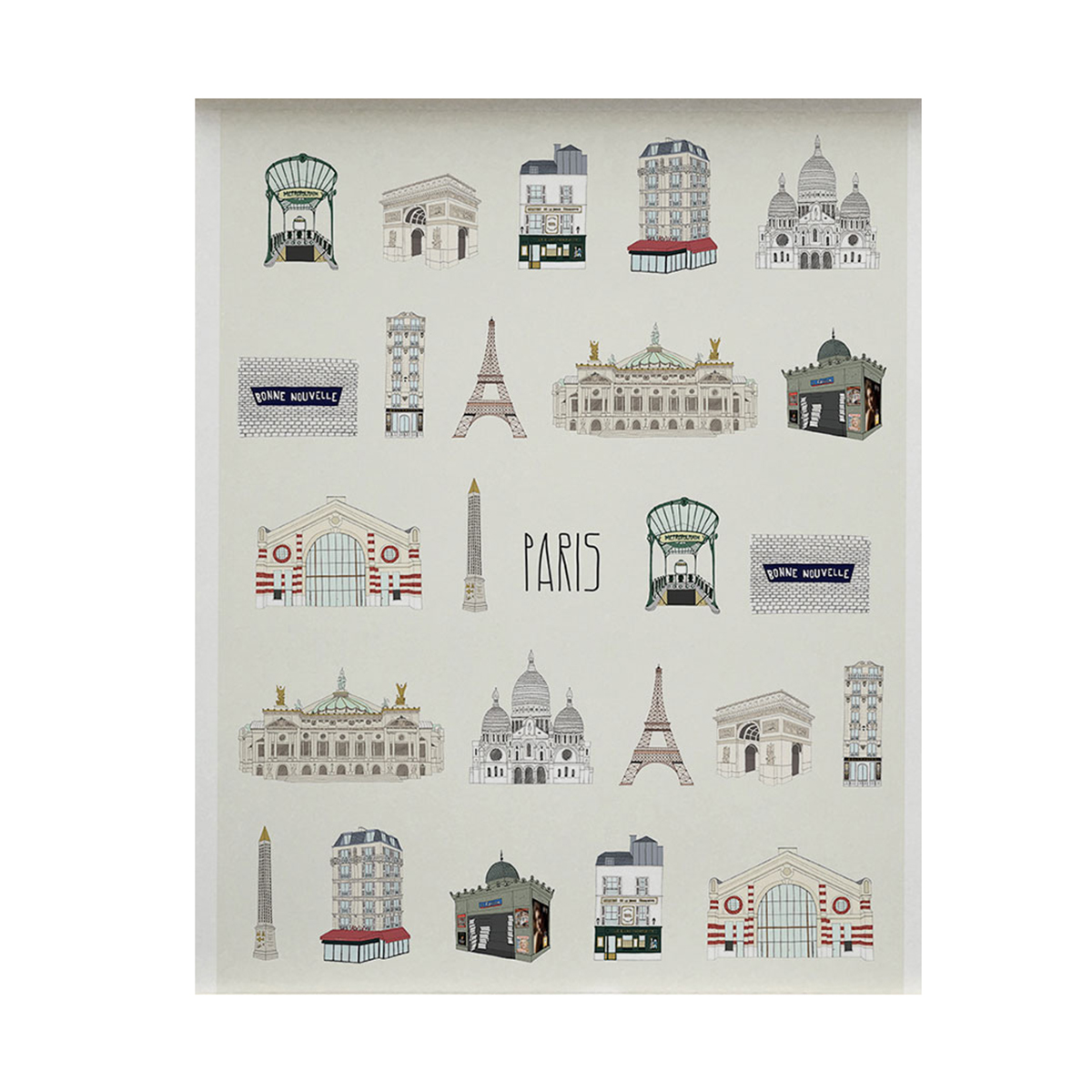 Memory Affiche 30 X 40 Cm Paris Poster