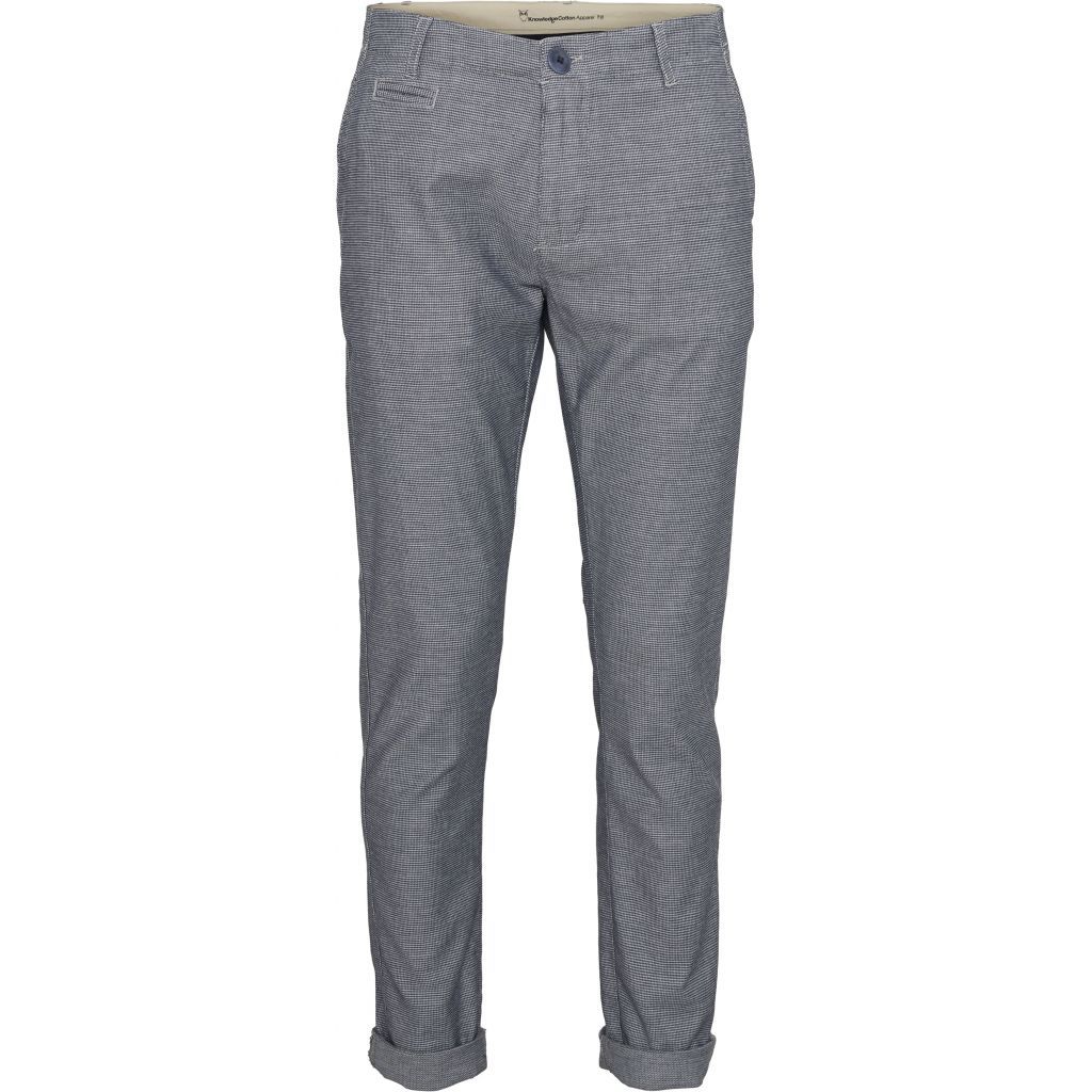 Knowledge Cotton Apparel  70183 Yarndyed 2 Colour Stretched Chino Trousers