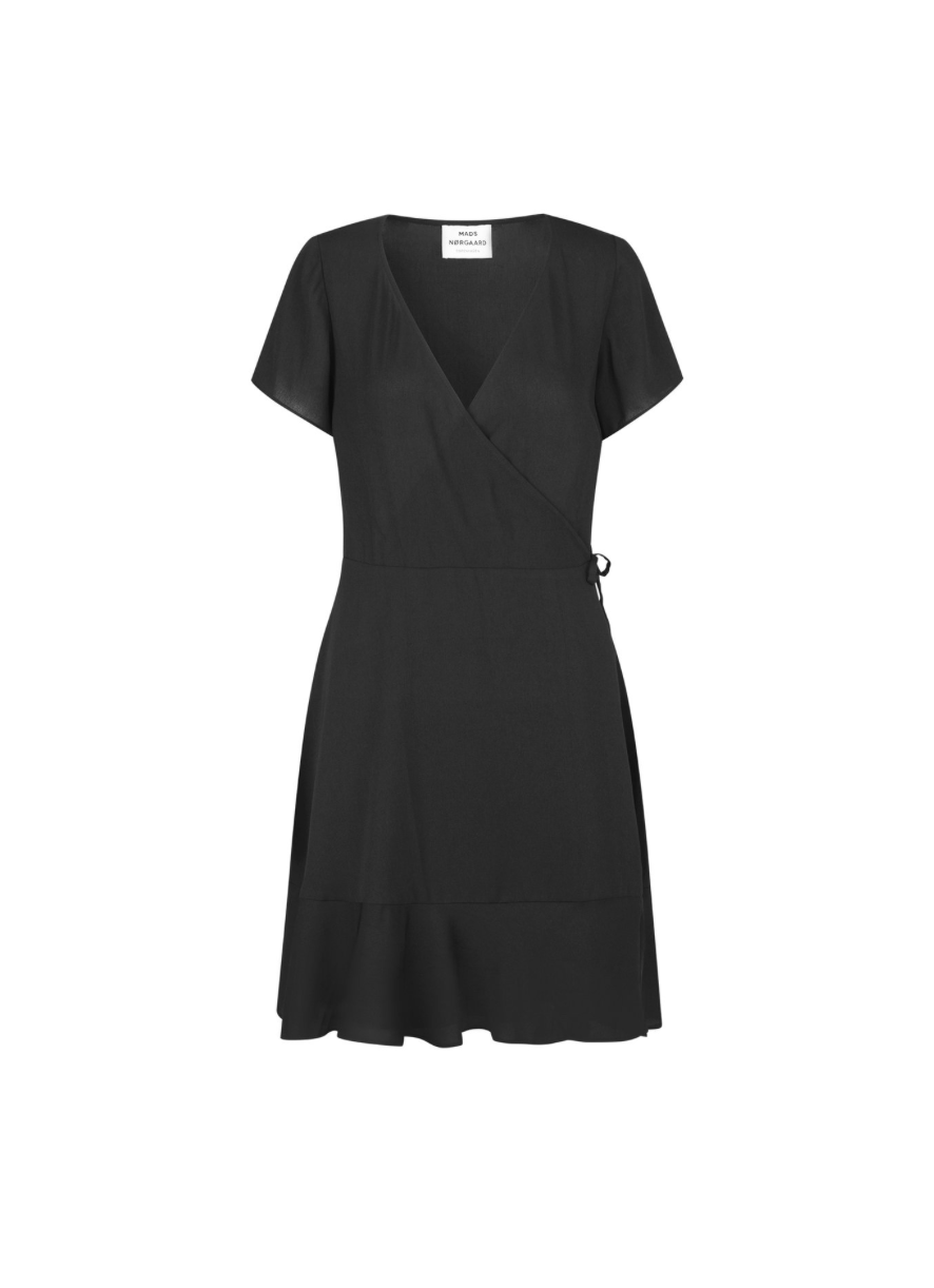 Mads Norgaard Crepe Georgette Drolla -Black 