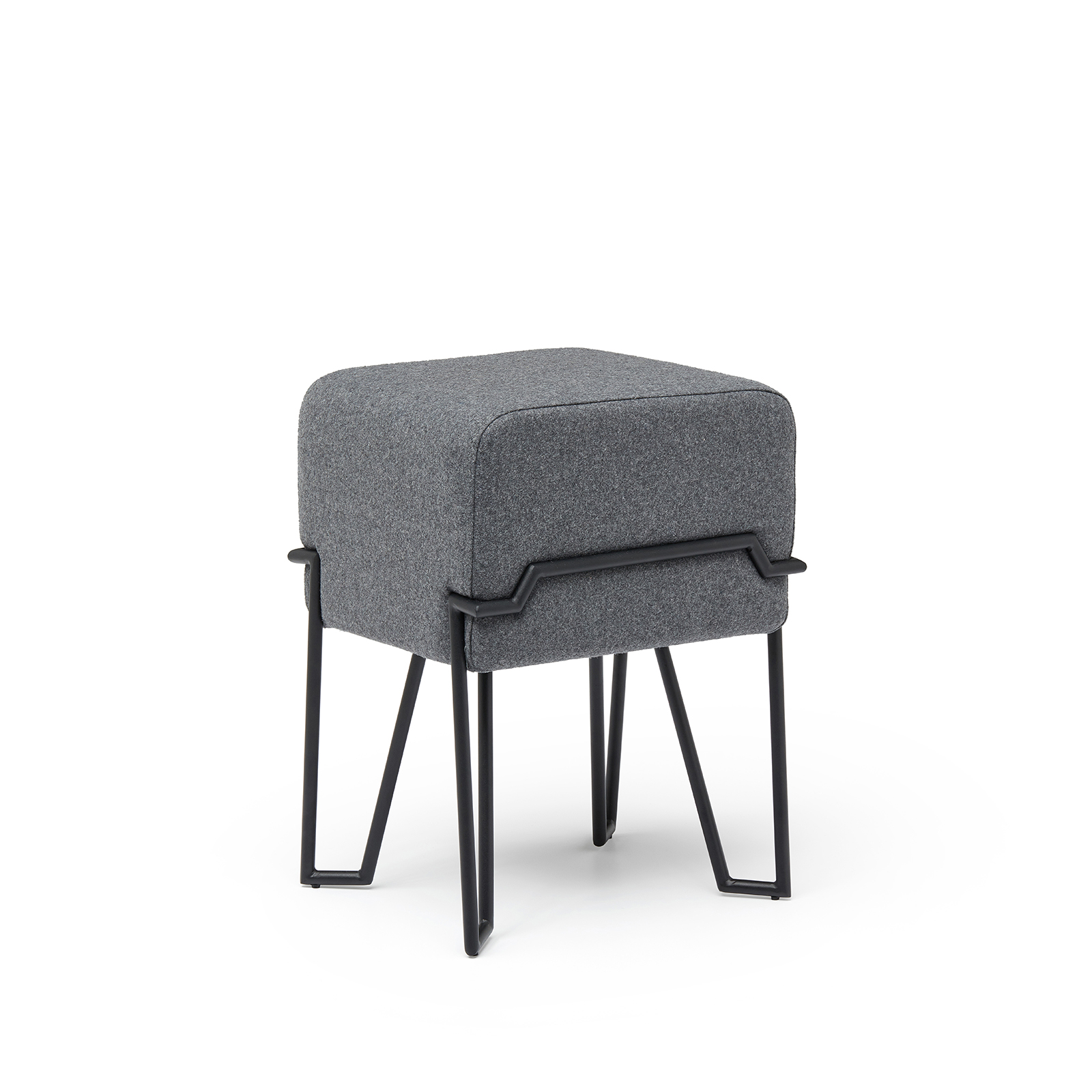 Puik Grey Bokk Pouf Stool