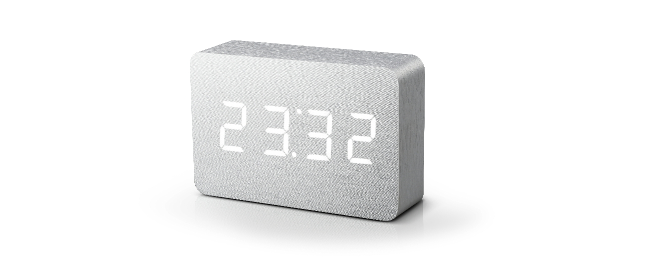 gingko-aluminium-brick-click-clock-with-white-led