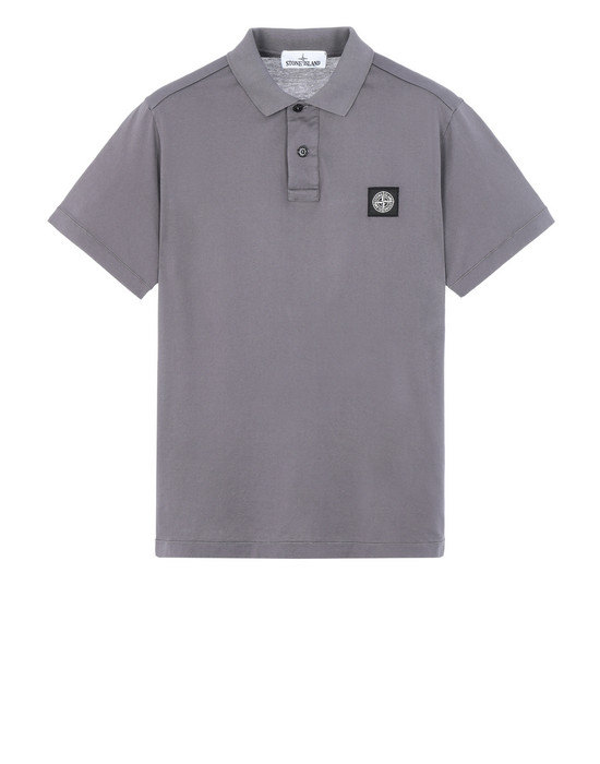 Stone Island Grey Short Sleeve Polo Shirt