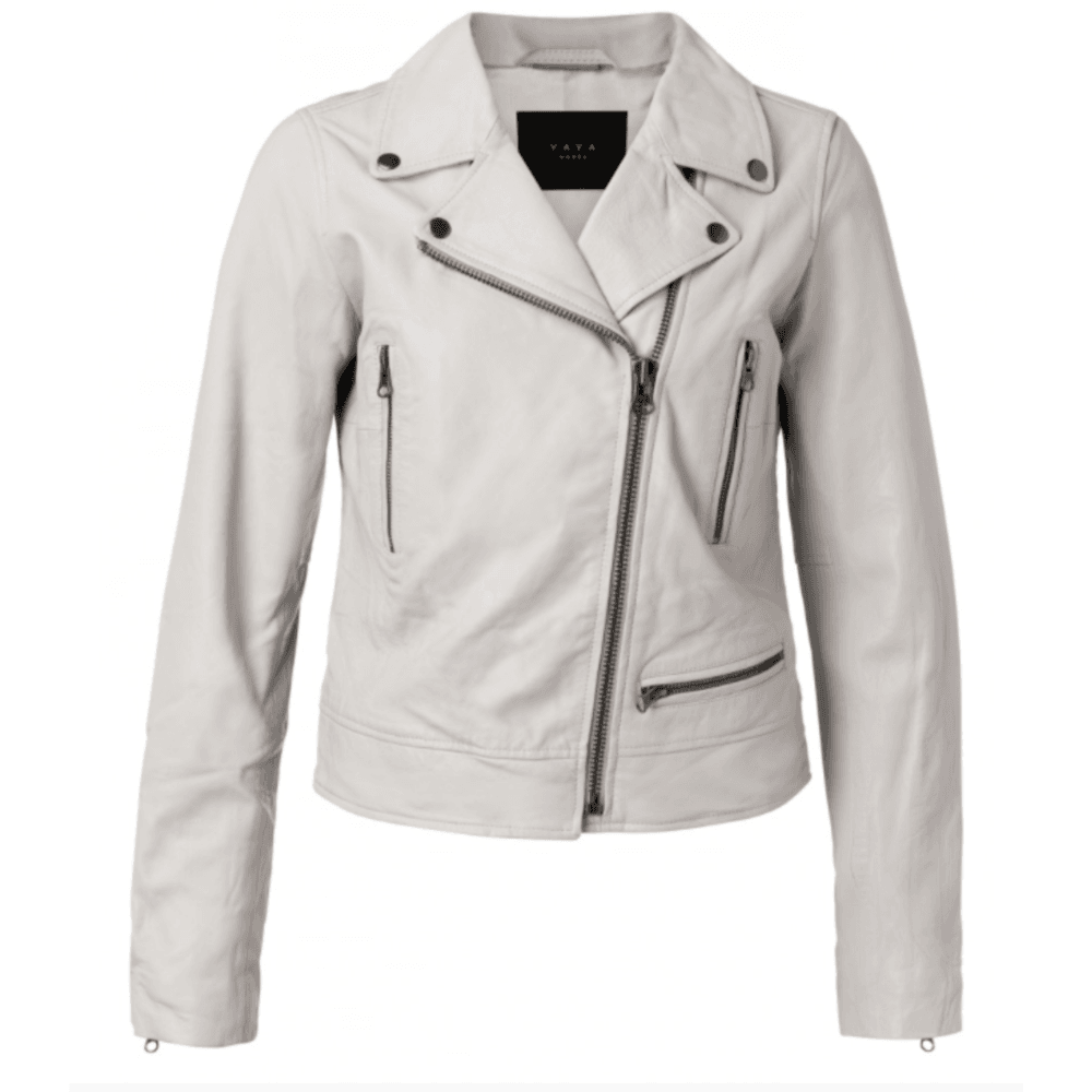 Trouva: Pale Sand Leather Biker Jacket