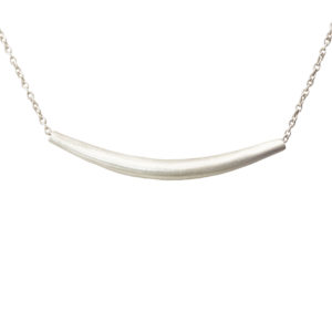 Eni Jewellery .925 Sterling Silver Chenier Bar Necklace 