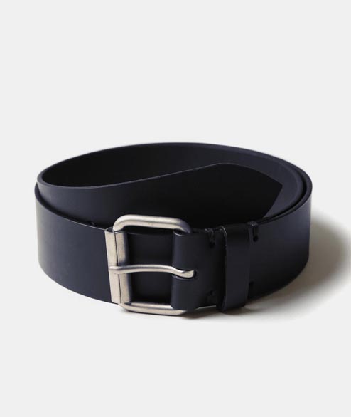 Edwin Navy Leather Prime Belt